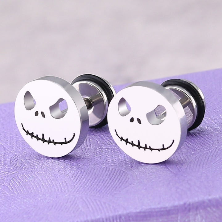 Unisex Round Halloween Stud Earrings - Robust Quality Store