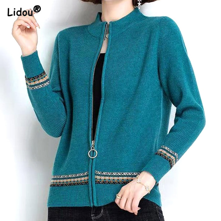 Stylish Embroidered Knit Cardigan - Robust Quality Store