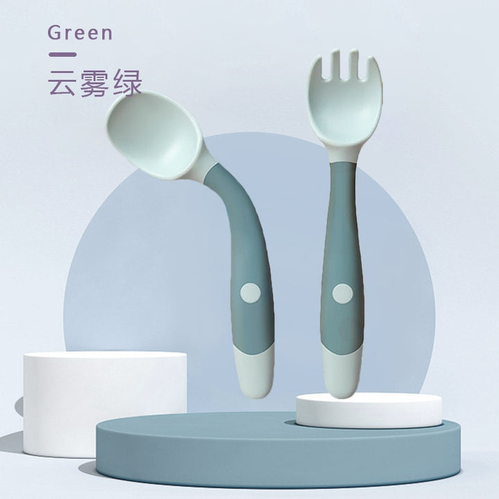 Soft Spoon & Fork Set for Babies - Robust Quality Store