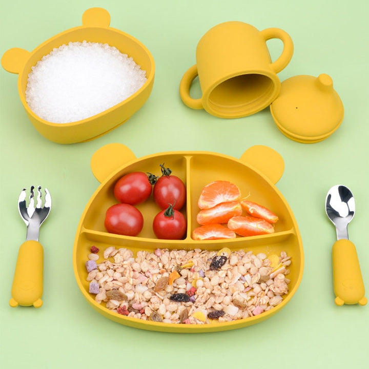 Baby Food Feeding Spoon & Fork Cartoon Tableware Set - Robust Quality Store