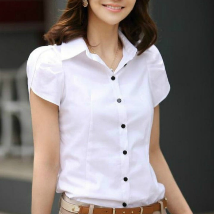 JFUNCY Office Ladies Blouse OL Clothes Tops - Robust Quality Store