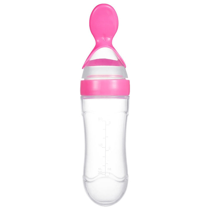 Squeezable Feeding Bottle with Spoon Attachment - Robust Quality Store