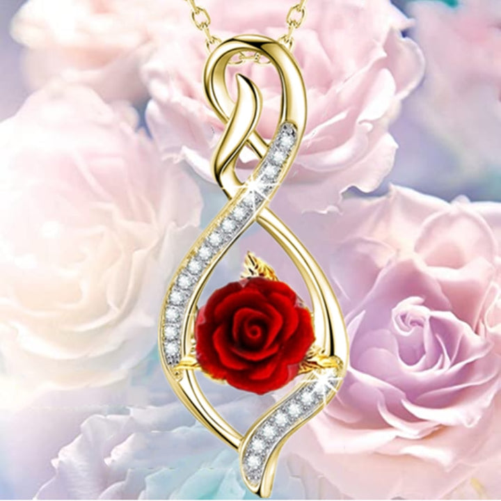 Gold Plated Rose Necklace - Robust Quality Store