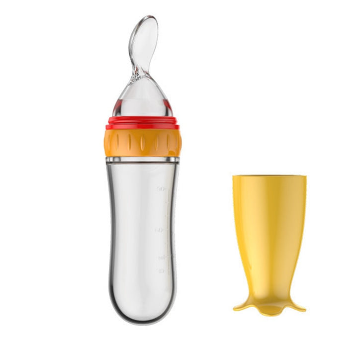 Squeezable Feeding Bottle with Spoon Attachment - Robust Quality Store