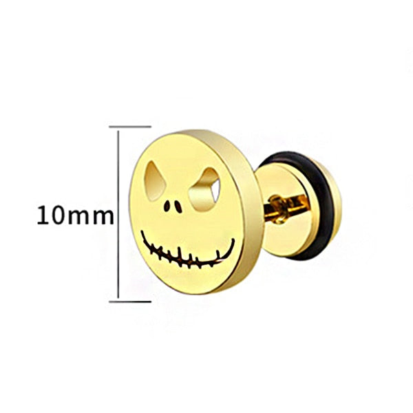 Unisex Round Halloween Stud Earrings - Robust Quality Store