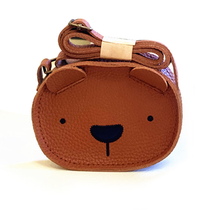 Kids Bear Mini Leather Crossbody Backpack Zipper Bag - Robust Quality Store