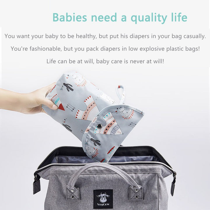 Waterproof and Reusable Baby Diaper Bag - Robust Quality Store