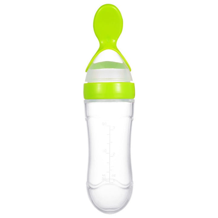 Squeezable Feeding Bottle with Spoon Attachment - Robust Quality Store