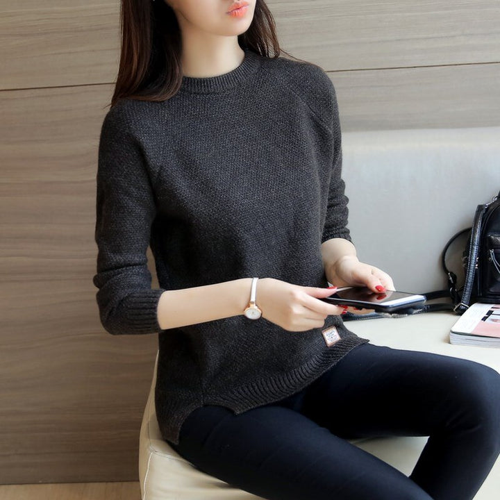 Fall Long Sleeve Slit Sweater - Robust Quality Store