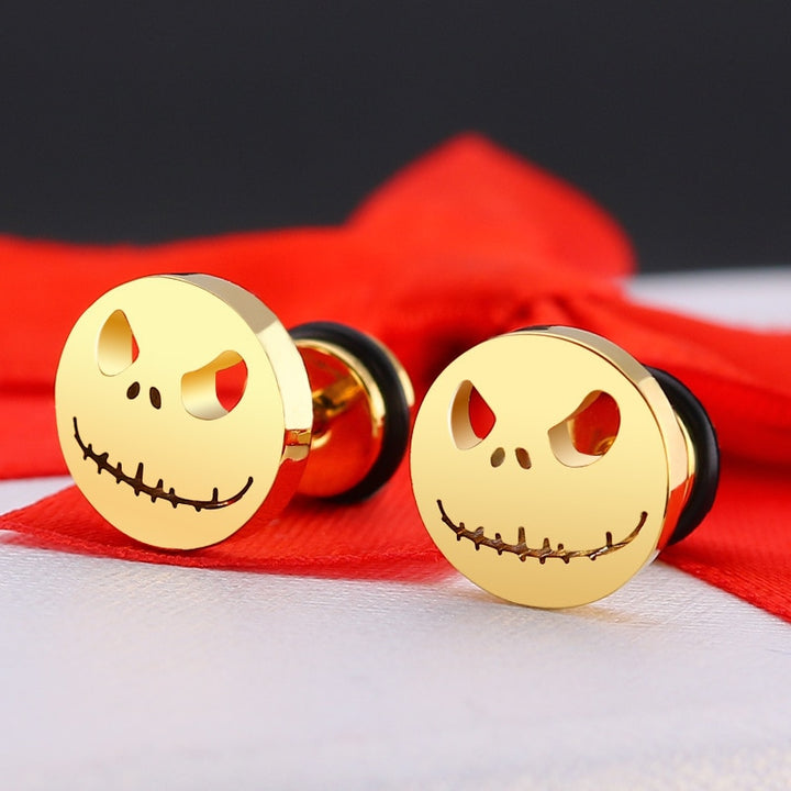 Unisex Round Halloween Stud Earrings - Robust Quality Store