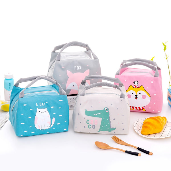 Cute Animals Insulated Lunch Bags For Children - Robust Quality Store