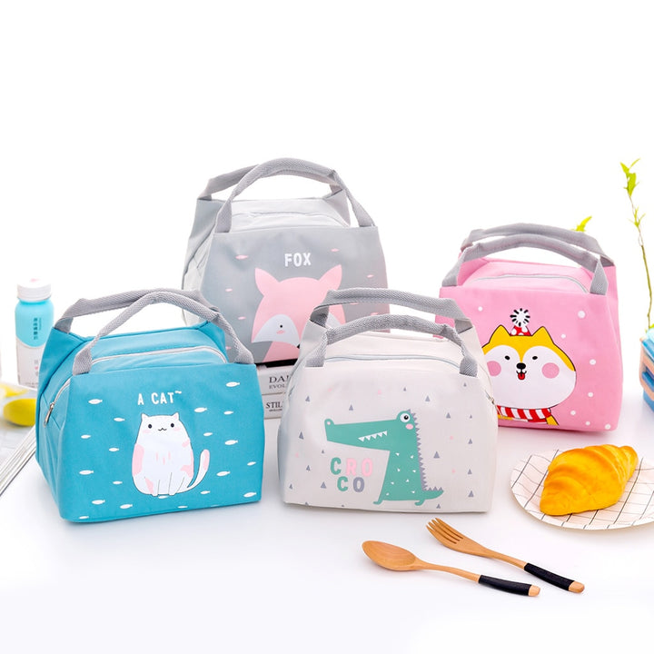 Cute Animals Insulated Lunch Bags For Children - Robust Quality Store