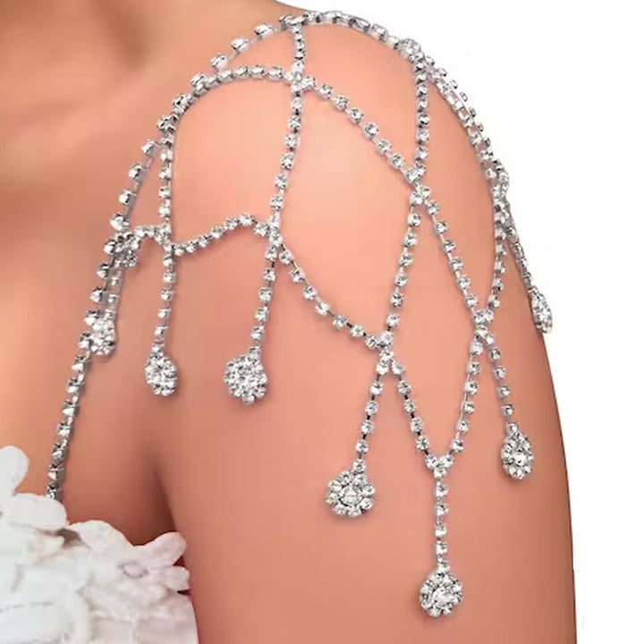 Glamorous Rhinestones Shoulder Strap for Dresses - Robust Quality Store