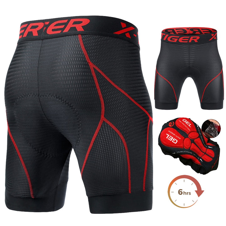 X-TIGER Men's Sports Riding Bike Bicycle & Cycling Underwear Shorts - Robust Quality Store