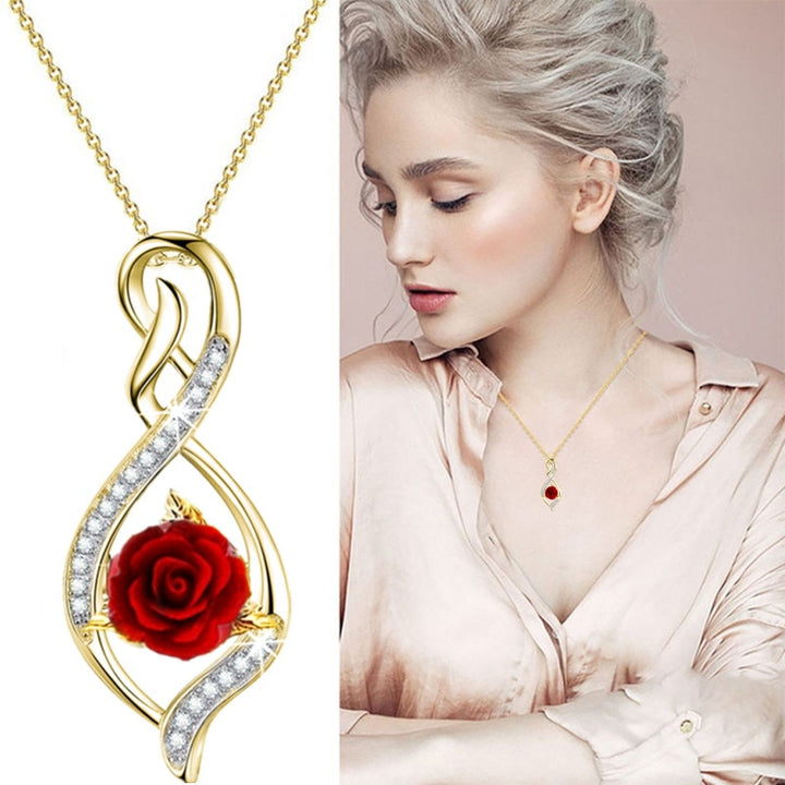 Gold Plated Rose Necklace - Robust Quality Store