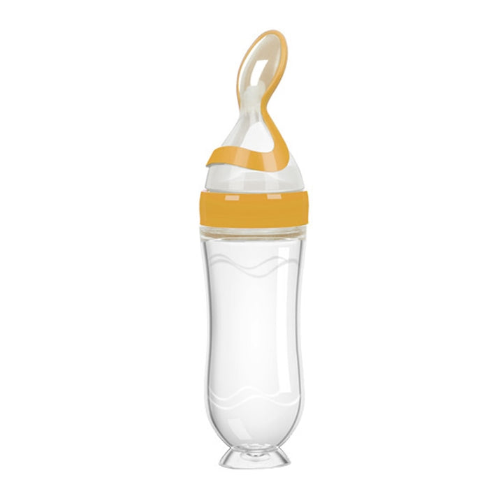 Squeezable Feeding Bottle with Spoon Attachment - Robust Quality Store