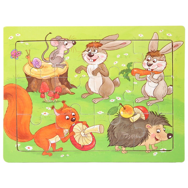 Kids Toy Wood Puzzle Wooden - Robust Quality Store