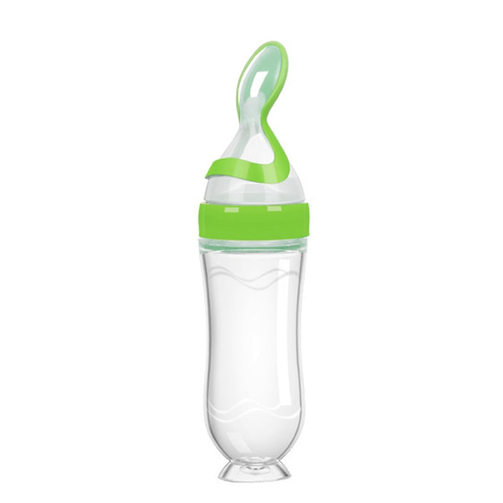 Squeezable Feeding Bottle with Spoon Attachment - Robust Quality Store