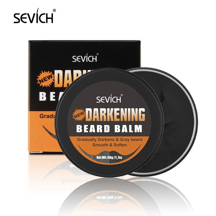 Men's Dark Beard Shampoo Dyeing Cream & Wax - Robust Quality Store