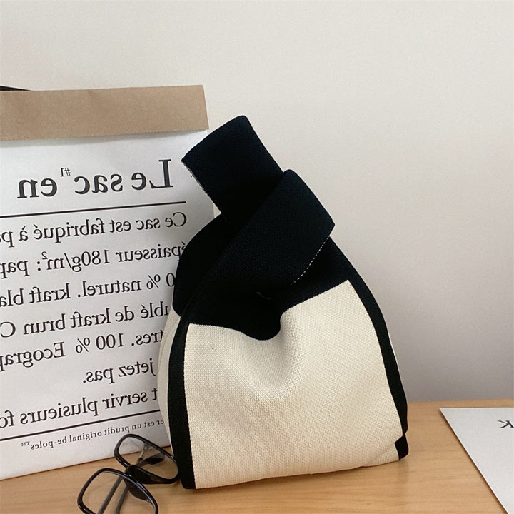 Women Handmade Knit Handbag | Mini Knot Wrist Japanese Bags - Robust Quality Store