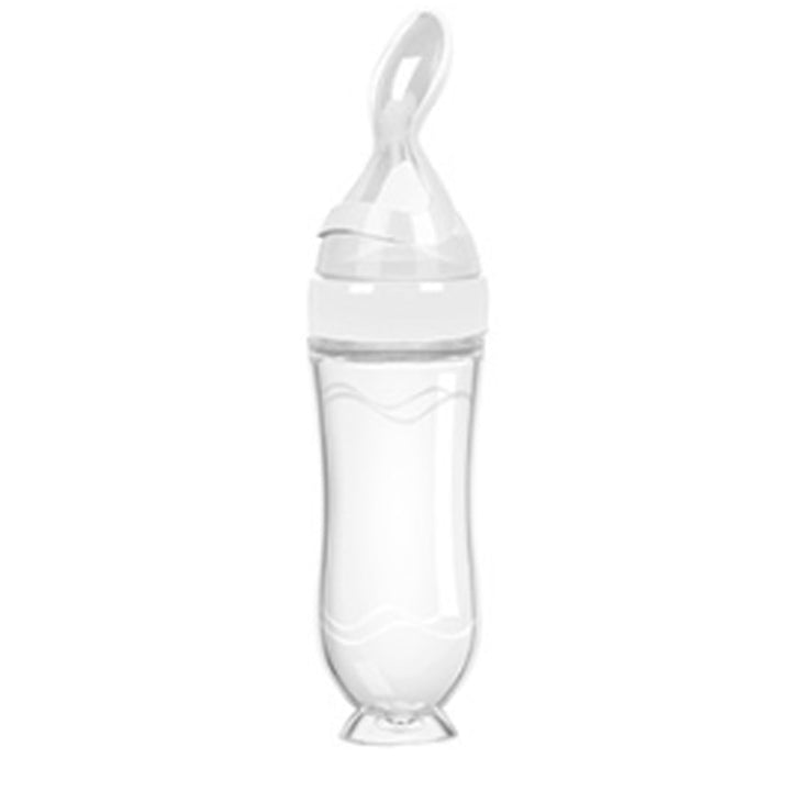 Squeezable Feeding Bottle with Spoon Attachment - Robust Quality Store