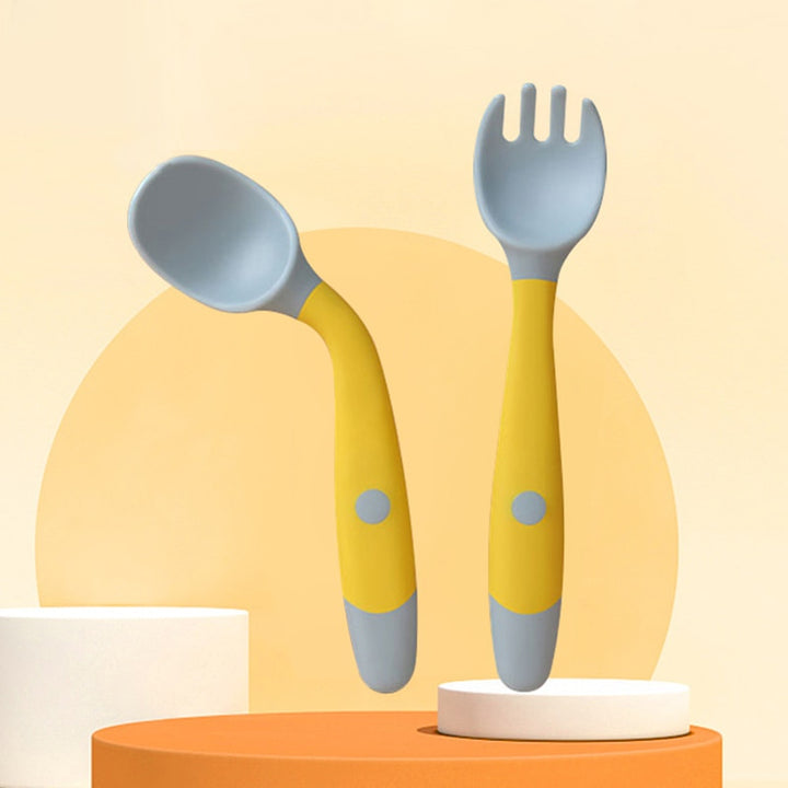 Soft Spoon & Fork Set for Babies - Robust Quality Store