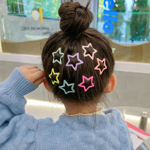 Kids Hair Pins Accessories Cute Colorful Star Clips For Girls & Children - Robust Quality Store