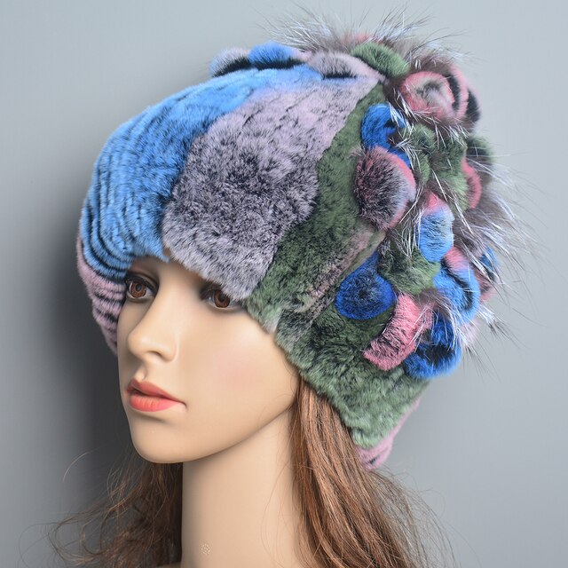 Women Genuine Rex Rabbit Fur Hats - Robust Quality Store