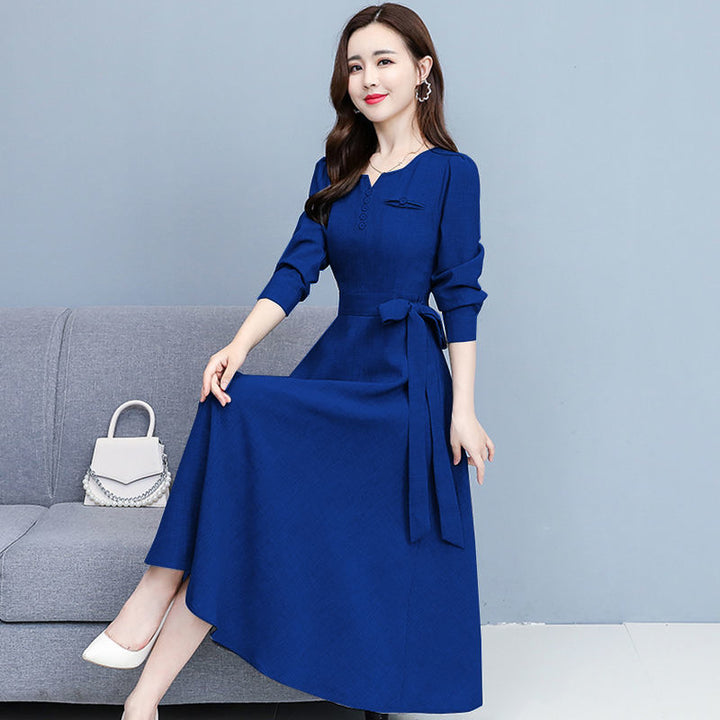 V-neck Elegant Denim Dress - Robust Quality Store