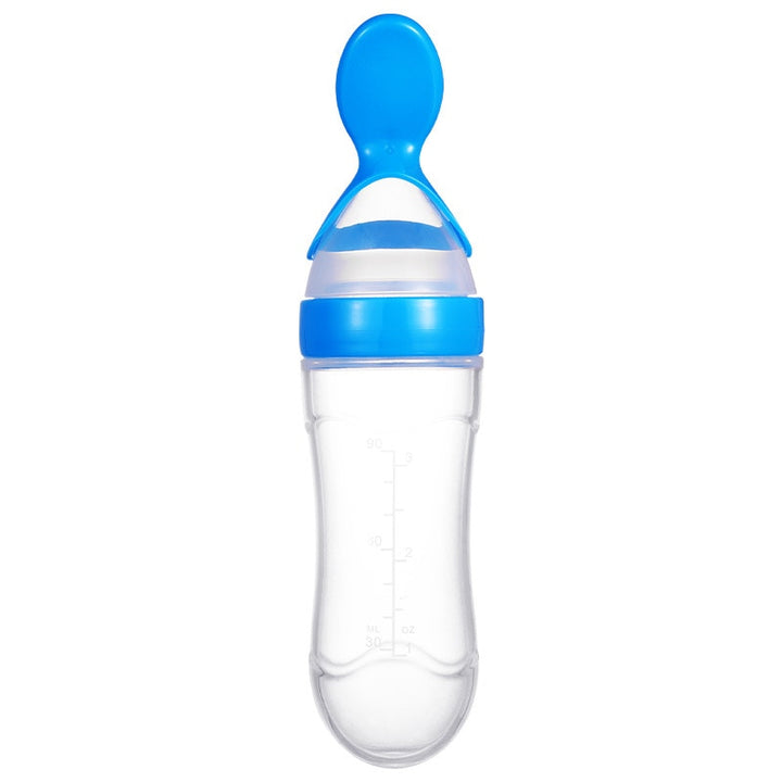 Squeezable Feeding Bottle with Spoon Attachment - Robust Quality Store