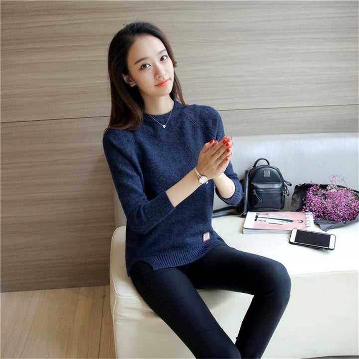 Fall Long Sleeve Slit Sweater - Robust Quality Store